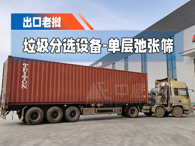 郑州中意时处理100m³单层弛张筛出口老挝
