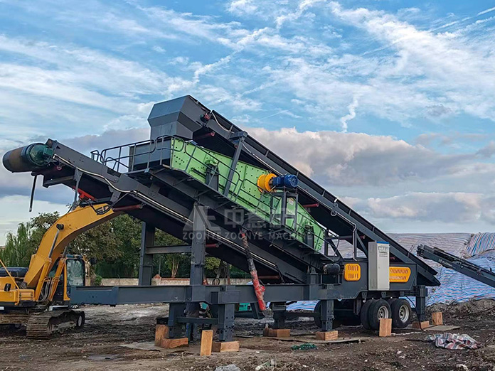 上海陈腐垃圾处理项目：移动式弛张筛实现高效筛分与资源回收