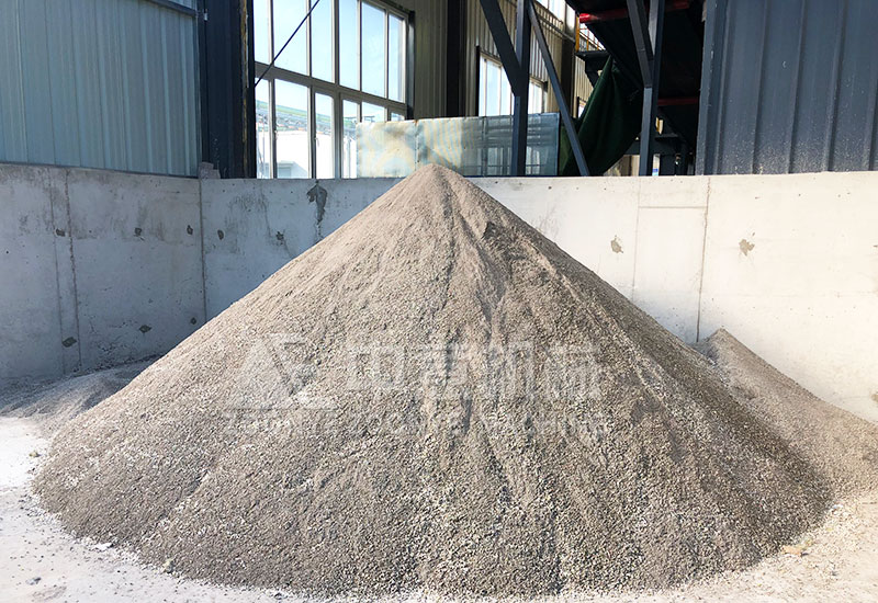 筛分出的石粉料