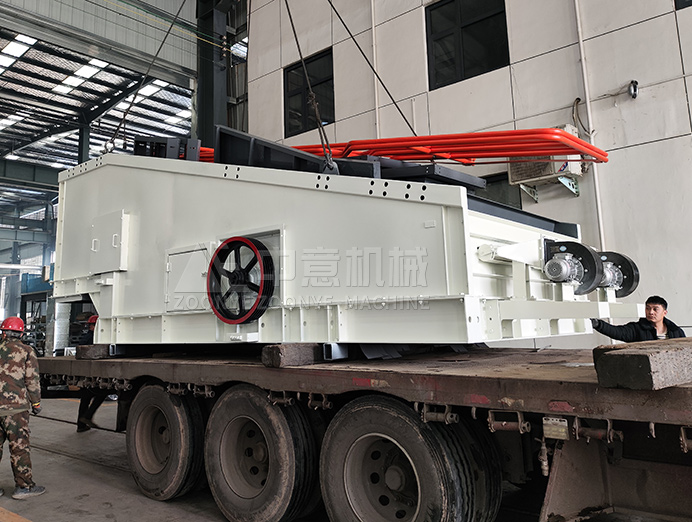 弹跳筛与棒条弛张筛启程江西，助力装修垃圾资源化