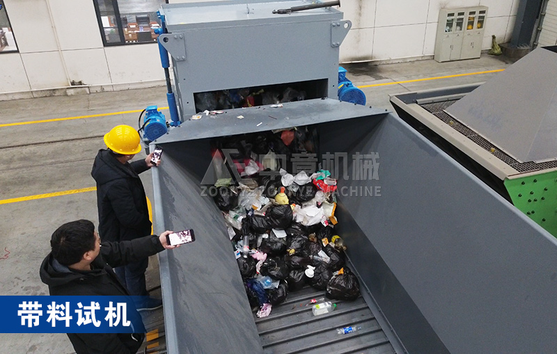 匀料破袋机车间带料试机